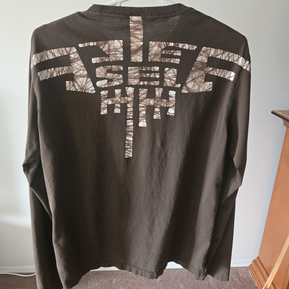XL Diesel Long Sleeve Shirt (Brown/Tan)